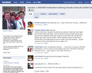 facebooker dukung bibit dan chandra